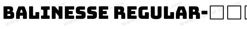 balinesse regular字体转换
